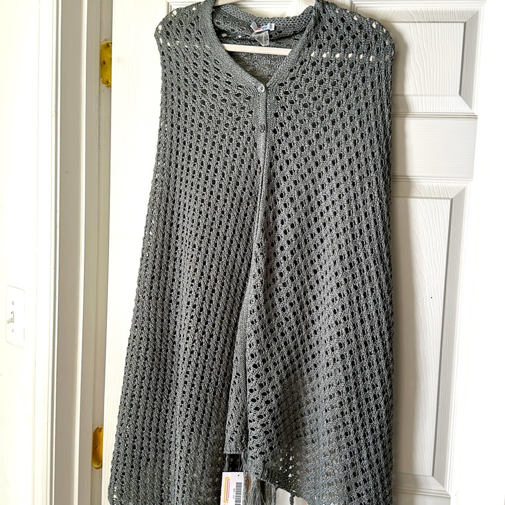 Brand new w tags Lularoe Mimi poncho sweater.  O/S